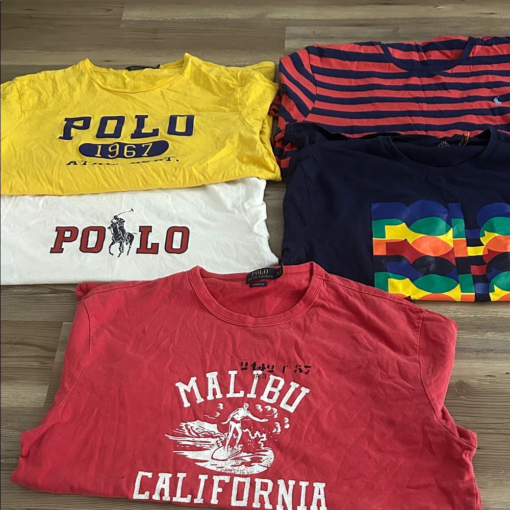 Polo by Ralph Lauren Men Multicolor Graphic Tees Set